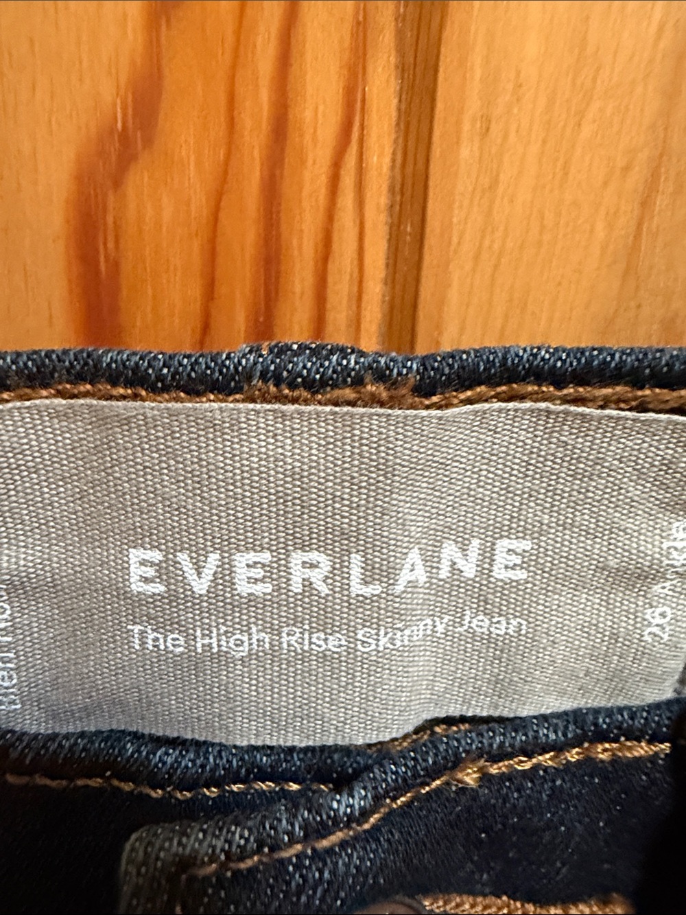 NWOT! Everlane  Dark Indigo High Rise Skinny Jeans - Picture 2 of 7